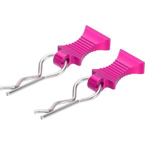 MECCANIXITY 4pcs RC Body Clips with Pull Tabs for 1/8 1/10 Scale Model Truck RC Car Crawler Truck Shell Replacement Parts(Pink)
