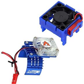 Powerhobby Cooling Fan for Traxxas Velineon VXl-3 ESC + 540 Heatsink Motor Fan Blue Fits : Slash Stampede 2WD RUSTLER Bandit VXL
