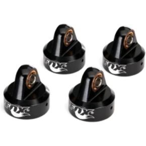 Traxxas TRA8456 - Shock caps, Aluminum (Black-Anodized), Fox Shocks (4)