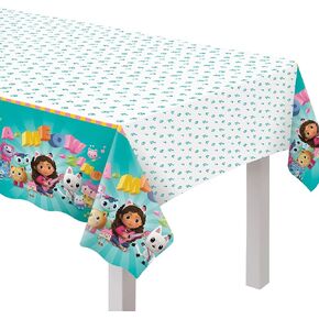 amscan Gabby's Dollhouse Plastic Party Table Cover - 54" x 96" | Multi-color | 1 Pc.