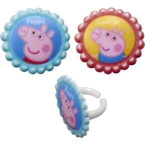Decopac Peppa Pig Swing Set DecoSet Cake Decoration Topper Pink, 3.2" x 1.8"