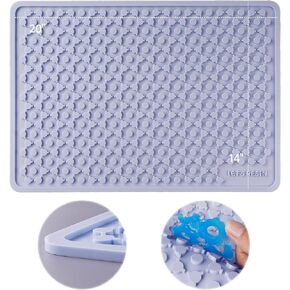 LET'S RESIN Extra Large Silicone Mat for Crafts,36''x24''Nonstick &Nonskid Heat-Resistant Silicone Crafts Mat, Easy Clean&Store Multipurpose Silicone Mat for Resin, DIY Art Crafts,Paint, Clay