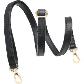 Purse replacement strap leather shoulder strap adjustable, metal buckle, 30-55 inch