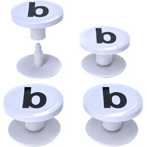 4-Pack Replacement Buttons with B for Bogg Bag Handle Strap. Compatible with Bogg Bag Beach Tote Handles. Fix Your Bogg Bag Handle Quickly and Easily with Replacement Rivets