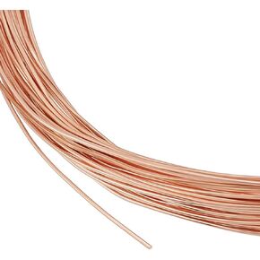 BENECREAT 12 Rolls 196 Feet Dead Soft Copper Wire, 18/20/22/24/26/28 Gauge Solid Bare Copper Wire Round Craft Copper Wire for Jewelry Making, Gem Wrapping
