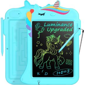 جهاز كمبيوتر لوحي للكتابة LCD من جيسونويل - لوحة رسم لوحة خربش للأطفال الصغار لعبة رسم ألعاب تعليمية تعليمية هدية عيد الميلاد 2 3 4 5 6 7 8 سنوات من البنات والأولاد (وحيد القرن الأرجواني) in Kuwait