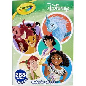 Crayola Disney Coloring Book (288pgs), Disney Sticker & Coloring Book for Kids, Disney Toys & Gifts, Gift for Girls & Boys, 3+