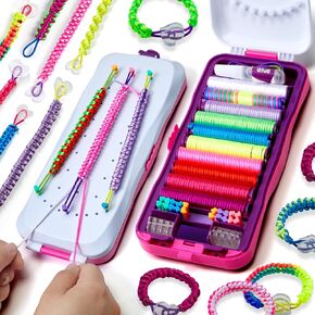 Friendship Bracelet Making Kit for Girls - Crafts for Girl - String Bracelets Maker - Easter Gifts for 8-12 Year Old Kid - Birthday Gift Ideas & Kits Toys Ages 8, 9, 10, 11, 12 - Kids Age 8-12 Olds