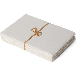 Egyptian Cotton Vintage Handmade 400 GSM 40 Sheets Deckled Edge Textured Drawing & Sketching Paper