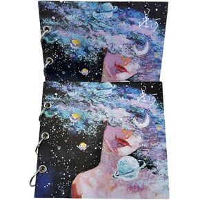 Oil Pastel Paper Pad 240gsm 20 Sheets 16.5cm x15cm Mixed Media Paper for Oil Pastels Markers Pencils Small Heavyweight Drawing Papers, Card Stock for Journey DIY Gift Cards (White) in Kuwait