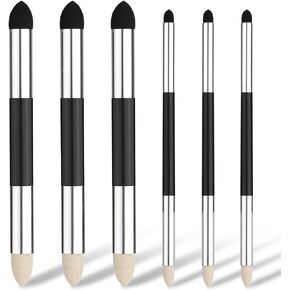 6pcs Artist Blending Sponge Pen, 2 Sizes Double-Headed Pastel Blending Stump Pencil Sketch Brush Rubbing Lucy Drawing Art Foam Blender Stick Blender Tool for School Students Beginners Supplies