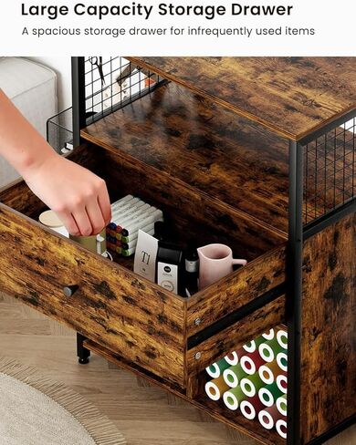 Craft Organization and Storage Cabinet Compatible with Cricut Machines, Crafting Cabinet with Drawer & 25 Vinyl Roll Holder, Craft Table Desk Cabinet Workstation for Craft Room Home in Kuwait