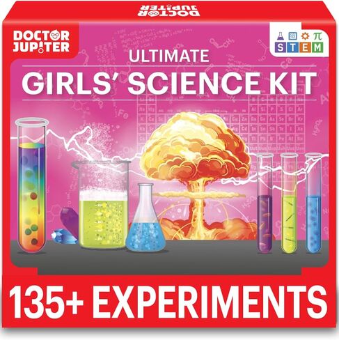 Doctor Jupiter Girls First Science Experiment Kit for Kids Ages 4-5-6-7-8| Birthday Gift Ideas for 4-8 Year Old Girls| STEM Learning & Educational Toys in Saudi Arabia