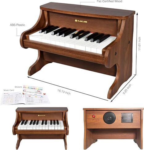 MUSICUBE Kids Piano Keyboard 25 Keys Digital Piano for 3-7 Years Old Beginner Girls Boys First Mini Piano Toys Educational Musical Instrument Gift Choice (Range: C4-C6) in Saudi Arabia