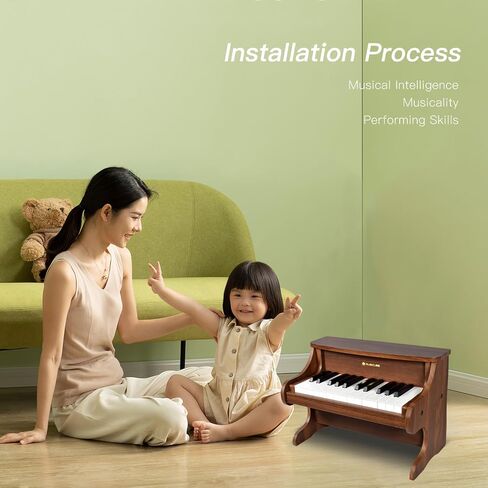 MUSICUBE Kids Piano Keyboard 25 Keys Digital Piano for 3-7 Years Old Beginner Girls Boys First Mini Piano Toys Educational Musical Instrument Gift Choice (Range: C4-C6) in Saudi Arabia