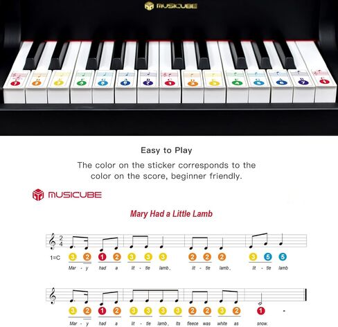 MUSICUBE Kids Piano Keyboard 25 Keys Digital Piano for 3-7 Years Old Beginner Girls Boys First Mini Piano Toys Educational Musical Instrument Gift Choice (Range: C4-C6) in Saudi Arabia