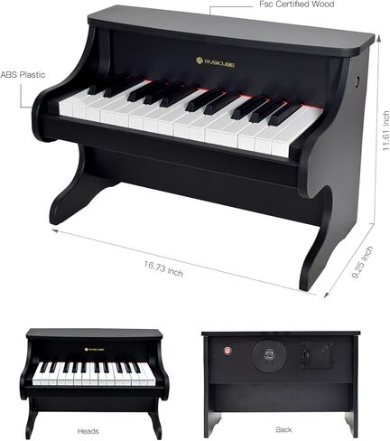 MUSICUBE Kids Piano Keyboard 25 Keys Digital Piano for 3-7 Years Old Beginner Girls Boys First Mini Piano Toys Educational Musical Instrument Gift Choice (Range: C4-C6) in Saudi Arabia
