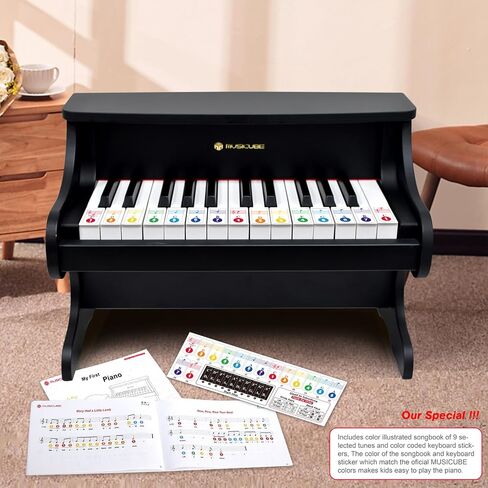 MUSICUBE Kids Piano Keyboard 25 Keys Digital Piano for 3-7 Years Old Beginner Girls Boys First Mini Piano Toys Educational Musical Instrument Gift Choice (Range: C4-C6) in Saudi Arabia