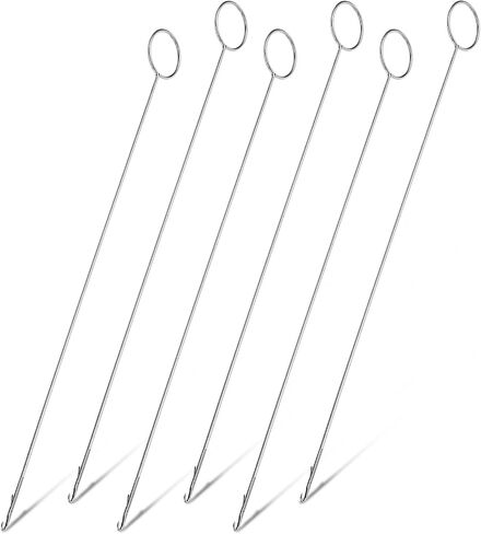 6 Pcs Loop Turner Sewing Tool Long Sewing Loop Turner Hook Tongue Crochet Hook Tool with Latch for Fabric Belts Strips Tube Straps DIY Knitting Accessories in Saudi Arabia
