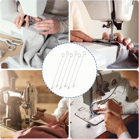6 Pcs Loop Turner Sewing Tool Long Sewing Loop Turner Hook Tongue Crochet Hook Tool with Latch for Fabric Belts Strips Tube Straps DIY Knitting Accessories in Saudi Arabia