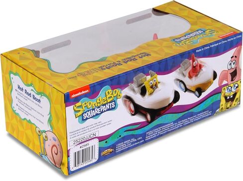SpongeBob SquarePants Pull Back Hot Rod Boat, Pull Back and Watch him Zoom, No Batteries, No Controls, No Hassle, Fun–Fast–Portable, Great Gift, Officially Nickoledeon Licensed in Saudi Arabia