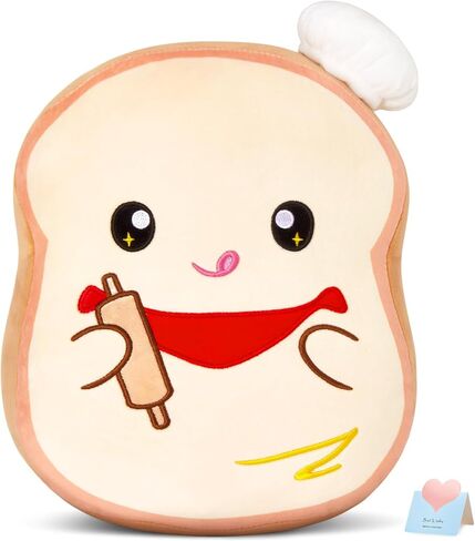 توهج الحرس الأصلي 12 بوصة خبز التوست وسادة أفخم لطيف نخب الحيوانات المحشوة مع حقيبة الأنابيب لينة نخب أفخم لعبة وسادة هدية عيد ميلاد للبنين الفتيات الأطفال، طاه المعجنات in Kuwait