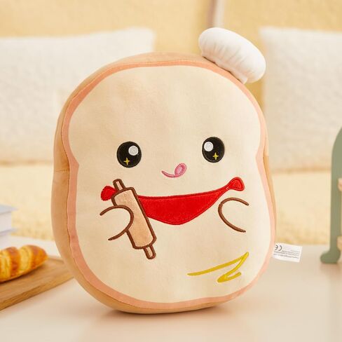 توهج الحرس الأصلي 12 بوصة خبز التوست وسادة أفخم لطيف نخب الحيوانات المحشوة مع حقيبة الأنابيب لينة نخب أفخم لعبة وسادة هدية عيد ميلاد للبنين الفتيات الأطفال، طاه المعجنات in Kuwait