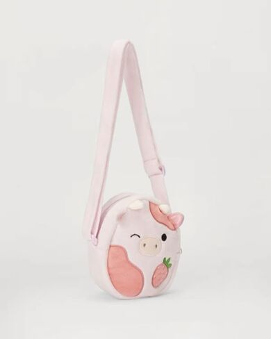 Squishmallows Official Kellytoy Crossbody Bag Purse Choose Strawberry Cow Or Cam Cat in Saudi Arabia