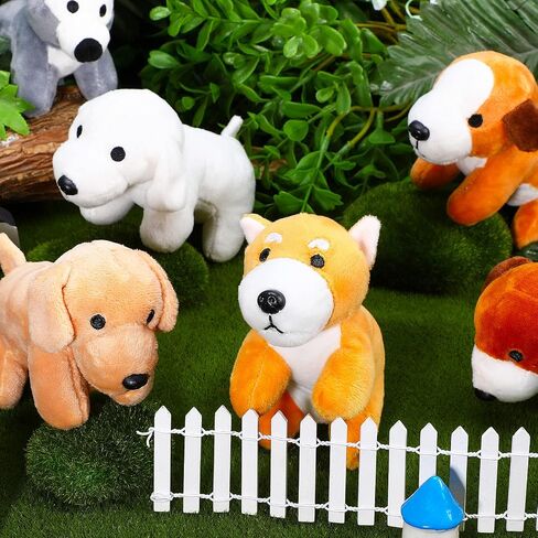 Sumind 8 Pieces Plush Dogs 5 Inch Stuffed Animals Bulk Assorted Cute Stuffed Dogs Small Animal Plush Toys for Girls Boys Graduation Valentine School Classroom Party Supplies Favors(Standing Dog) in Saudi Arabia