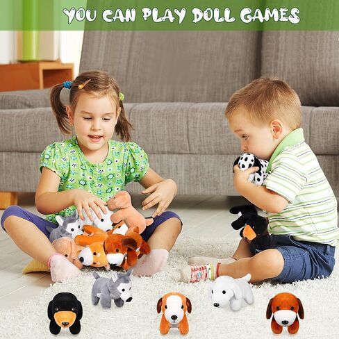 Sumind 8 Pieces Plush Dogs 5 Inch Stuffed Animals Bulk Assorted Cute Stuffed Dogs Small Animal Plush Toys for Girls Boys Graduation Valentine School Classroom Party Supplies Favors(Standing Dog) in Saudi Arabia