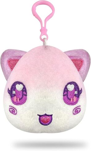 MeeMeow Pink Heart Cat Plush Keychain Stuffed Animal Toy,Cute Decorative Plush Toy Accessory Fun Buddy for Kids Bag, Purse, Backpack, Handbag in Saudi Arabia