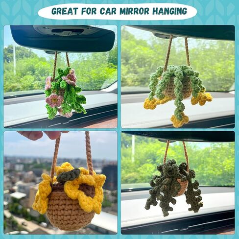 Crochet Kit for Beginners, 5PCS Crochet Plant Kit for Adults Kids-Amigurumi Crochet Kit Include Every Tool, Videos Tutorials, Crochet Starter Kit Learn to Crochet Kit Gift for Birthday, Easter in Saudi Arabia