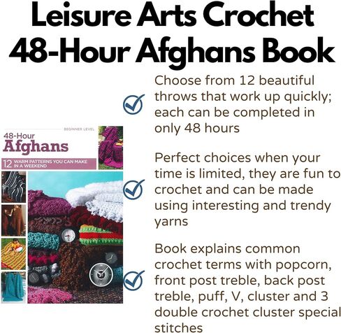 Crochet 48-Hour Afghans-12 Beautiful Designs Easy Enough to be Completed in only 48 Hours in Saudi Arabia