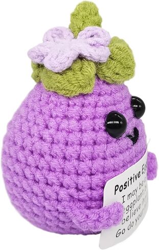 Funny Positive Avocado Mini Crochet Avocado with Positive Affirmations Cards for Inspirational Novelty Good Luck Gifts and Party Decorations (CK-04 Avocado Green) in Saudi Arabia
