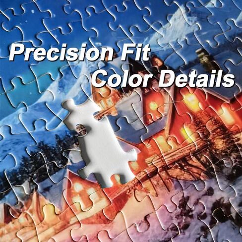 1000 Piece Jigsaw Puzzles - Puzzles for Adults Challenging Puzzle Game - Finished Size 27.56 x 19.69 Inches - Village Snowscape in Saudi Arabia