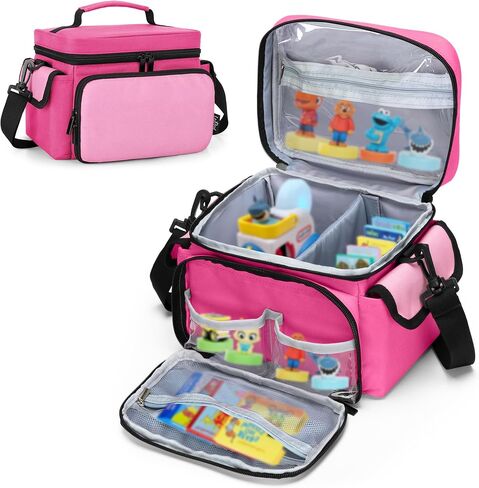 LoDrid Carrying Bag Compatible with Little Tikes Story Dream Machine Starter Set, Portable Storage Case for Books and Accessories with Handle and Shoulder Strap, Navy Blue, Bag Only (Patent Design) in Kuwait