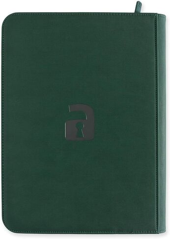 Vault X Premium Exo-Tec Zip Binder 9 جيوب، 20 صفحة مزدوجة الجوانب، 360 فتحة تحميل جانبية للوحة، أو تجميعها أو ألعاب بطاقات التداول، ألبوم مجلد الحماية in Kuwait
