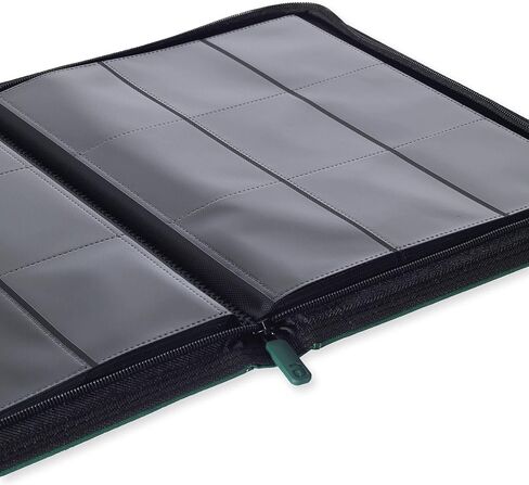 Vault X Premium Exo-Tec Zip Binder 9 جيوب، 20 صفحة مزدوجة الجوانب، 360 فتحة تحميل جانبية للوحة، أو تجميعها أو ألعاب بطاقات التداول، ألبوم مجلد الحماية in Kuwait