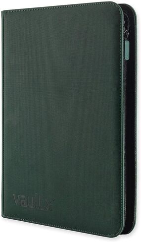 Vault X Premium Exo-Tec Zip Binder 9 جيوب، 20 صفحة مزدوجة الجوانب، 360 فتحة تحميل جانبية للوحة، أو تجميعها أو ألعاب بطاقات التداول، ألبوم مجلد الحماية in Kuwait