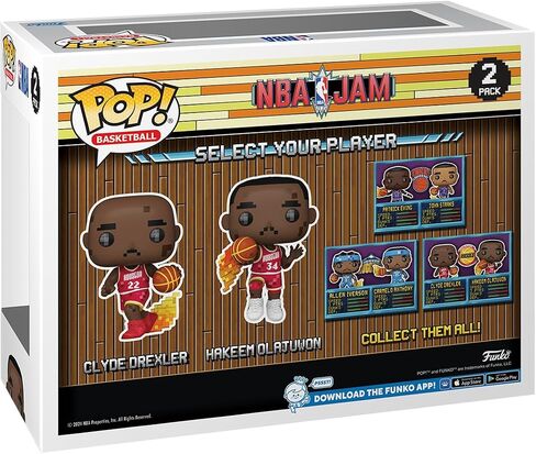 Funko Pop! NBA JAM: Rockets - Clyde Drexler and Hakeem Olajuwon 2-Pack in Saudi Arabia