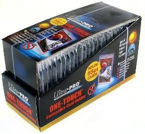 Ultra Pro - 55pt Magnetic Card Holder Cases 25ct Box - Sized to fit Standard Size Cards, Protect Collectible Sports Cards, Baseball Cards, Sports Memorabilia, Durable Card Display in Saudi Arabia