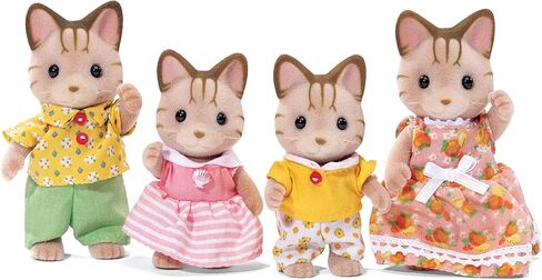 Calico Critters, Silk Cat Family, Dolls, Dollhouse Figures, Collectible Toys in Saudi Arabia