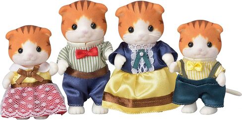 Calico Critters, Silk Cat Family, Dolls, Dollhouse Figures, Collectible Toys in Saudi Arabia