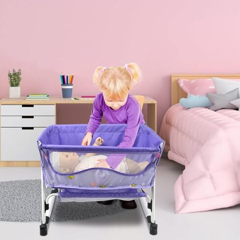Anivia Baby Doll Stroller Stroller Toy Collection Doll Stroller Baby Doll Accessories for Toddlers 1-3Heart Design Gifts for Toddlers and Girls Toy Stroller in Saudi Arabia