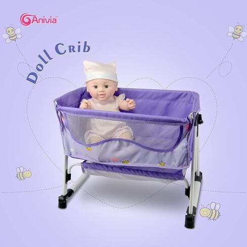 Anivia Baby Doll Stroller Stroller Toy Collection Doll Stroller Baby Doll Accessories for Toddlers 1-3Heart Design Gifts for Toddlers and Girls Toy Stroller in Saudi Arabia