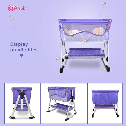 Anivia Baby Doll Stroller Stroller Toy Collection Doll Stroller Baby Doll Accessories for Toddlers 1-3Heart Design Gifts for Toddlers and Girls Toy Stroller in Saudi Arabia