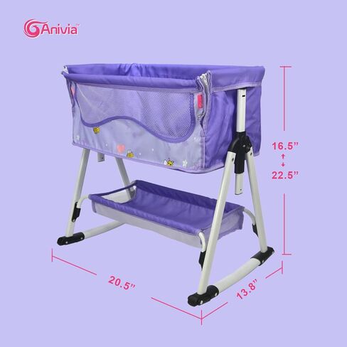 Anivia Baby Doll Stroller Stroller Toy Collection Doll Stroller Baby Doll Accessories for Toddlers 1-3Heart Design Gifts for Toddlers and Girls Toy Stroller in Saudi Arabia