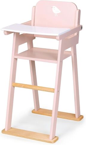كرسي مرتفع للأطفال - استمتع بتجربة الأبوة والأمومة التظاهرية مع قطعة أثاث أنيقة وقوية لدمية الأطفال - مع طاولة عملية قابلة للطي ولمسات من الخشب الطبيعي - لعمر 3 سنوات فما فوق in Kuwait