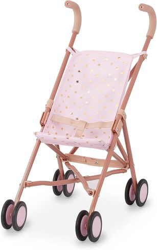 LullaBaby – عربة الدمى – إطار قابل للطي – تصميم بطبعة نجوم – إكسسوارات دمى الأطفال – ألعاب للأطفال من عمر سنتين فما فوق – عربة الأطفال in Kuwait