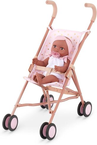 LullaBaby – عربة الدمى – إطار قابل للطي – تصميم بطبعة نجوم – إكسسوارات دمى الأطفال – ألعاب للأطفال من عمر سنتين فما فوق – عربة الأطفال in Kuwait